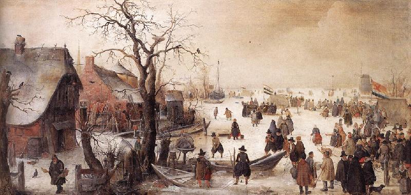 AVERCAMP, Hendrick Winter Scene on a Canal  ggg china oil painting image